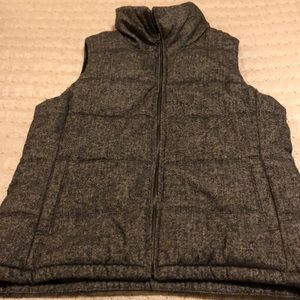 Old Navy Women’s Vest-black/white herringbone
